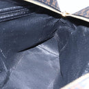 CELINE Macadam Canvas Hand Bag PVC Black Gold Auth 150769-18