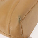 CHANEL Chain Shoulder Bag Caviar Skin Beige Gold CC Auth 150773-8