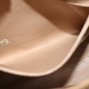 CHANEL Chain Shoulder Bag Caviar Skin Beige Gold CC Auth 150773-22