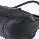 PRADA Shoulder Bag Leather Black Silver Auth 150774-15