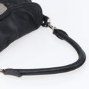 PRADA Shoulder Bag Leather Black Silver Auth 150774-7