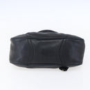 PRADA Shoulder Bag Leather Black Silver Auth 150774-5