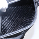 PRADA Tote Bag Nylon Black Silver Auth 150776-25