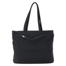 PRADA Tote Bag Nylon Black Silver Auth 150776-2