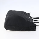 PRADA Tote Bag Nylon Black Silver Auth 150776-4