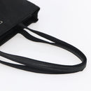 PRADA Tote Bag Nylon Black Silver Auth 150776-7
