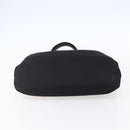PRADA Tote Bag Nylon Black Silver Auth 150776-5