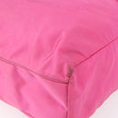PRADA Tote Bag Nylon Pink Silver Auth 150777-9