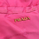 PRADA Tote Bag Nylon Pink Silver Auth 150777-17