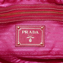 PRADA Tote Bag Nylon Pink Silver Auth 150777-18
