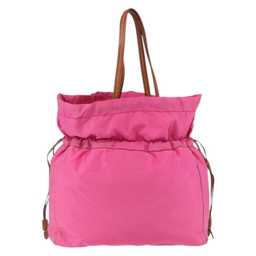 PRADA Tote Bag Nylon Pink Silver Auth 150777 - 0