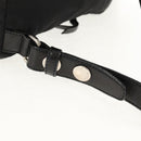 PRADA Backpack Nylon Leather Black Silver Auth 150778-15