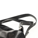 PRADA Backpack Nylon Leather Black Silver Auth 150778-16