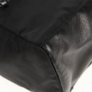 PRADA Backpack Nylon Leather Black Silver Auth 150778-18