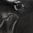 PRADA Backpack Nylon Leather Black Silver Auth 150778-19