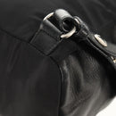 PRADA Backpack Nylon Leather Black Silver Auth 150778-20