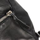 PRADA Backpack Nylon Leather Black Silver Auth 150778-22