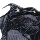 PRADA Backpack Nylon Leather Black Silver Auth 150778-26