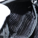 PRADA Backpack Nylon Leather Black Silver Auth 150778-29