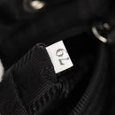 PRADA Backpack Nylon Leather Black Silver Auth 150778-11
