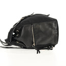 PRADA Backpack Nylon Leather Black Silver Auth 150778-3