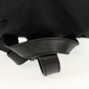 PRADA Backpack Nylon Leather Black Silver Auth 150778-7