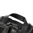 PRADA Backpack Nylon Leather Black Silver Auth 150778-14