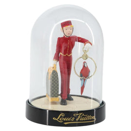 LOUIS VUITTON Snow Globe Pageboy VIP Limited Clear Red LV Auth 150781