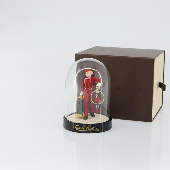 LOUIS VUITTON Snow Globe Pageboy VIP Limited Clear Red LV Auth 150781