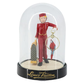 LOUIS VUITTON Snow Globe Pageboy VIP Limited Clear Red LV Auth 150781 - 0