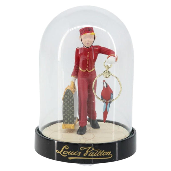 LOUIS VUITTON Snow Globe Pageboy VIP Limited Clear Red LV Auth 150781