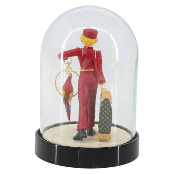 LOUIS VUITTON Snow Globe Pageboy VIP Limited Clear Red LV Auth 150781
