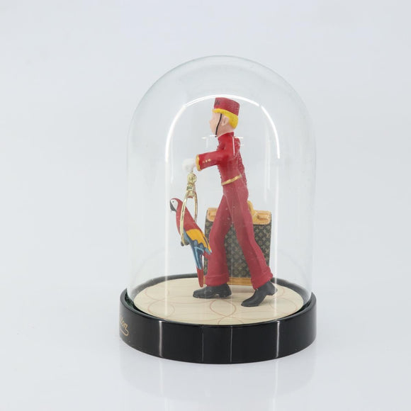 LOUIS VUITTON Snow Globe Pageboy VIP Limited Clear Red LV Auth 150781