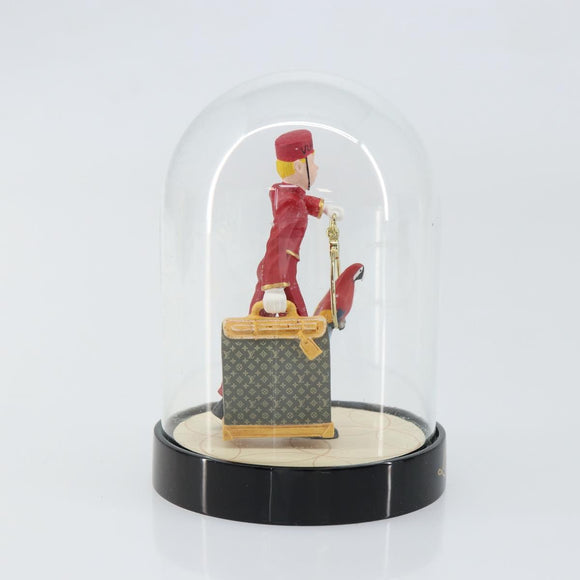 LOUIS VUITTON Snow Globe Pageboy VIP Limited Clear Red LV Auth 150781
