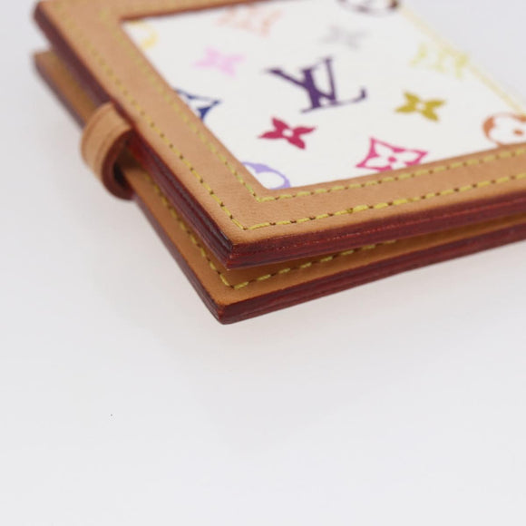 LOUIS VUITTON Multicolor Portofoto 2 Photo Frame White M58003 LV Auth 150787