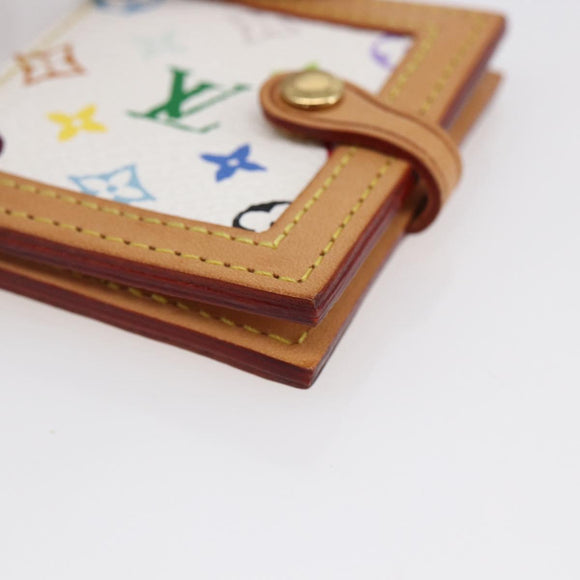 LOUIS VUITTON Multicolor Portofoto 2 Photo Frame White M58003 LV Auth 150787