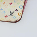 LOUIS VUITTON Multicolor Pochette Cles NM Coin Purse White M93734 LV Auth 150788-10