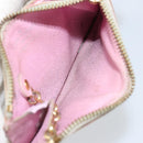 LOUIS VUITTON Multicolor Pochette Cles NM Coin Purse White M93734 LV Auth 150788-15