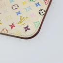 LOUIS VUITTON Multicolor Pochette Cles NM Coin Purse White M93734 LV Auth 150788-8