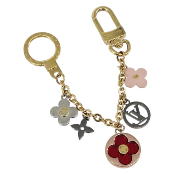 LOUIS VUITTON Bijoux Sac Chainne Fleur De Epi Charm Gold Tone M80241 Auth 150790