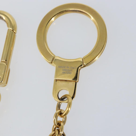 LOUIS VUITTON Bijoux Sac Chainne Fleur De Epi Charm Gold Tone M80241 Auth 150790