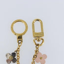 LOUIS VUITTON Bijoux Sac Chainne Fleur De Epi Charm Gold Tone M80241 Auth 150790-3
