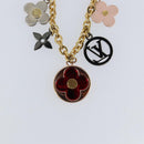 LOUIS VUITTON Bijoux Sac Chainne Fleur De Epi Charm Gold Tone M80241 Auth 150790-5