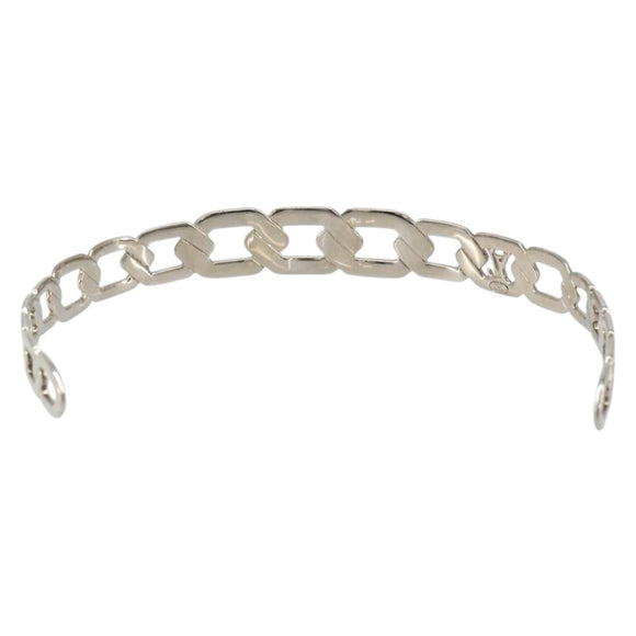 LOUIS VUITTON Katyusha metal Silver LV Auth 150791