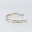 LOUIS VUITTON Katyusha metal Silver LV Auth 150791-4