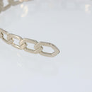 LOUIS VUITTON Katyusha metal Silver LV Auth 150791-6