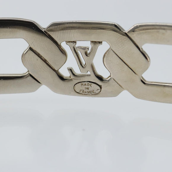 LOUIS VUITTON Katyusha metal Silver LV Auth 150791