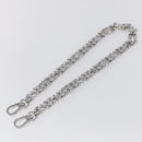LOUIS VUITTON Chain Shoulder Strap metal 23.6"" Silver LV Auth 150792-2
