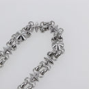 LOUIS VUITTON Chain Shoulder Strap metal 23.6"" Silver LV Auth 150792-5