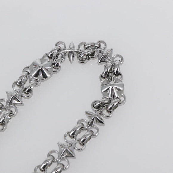 LOUIS VUITTON Chain Shoulder Strap metal 23.6"" Silver LV Auth 150792